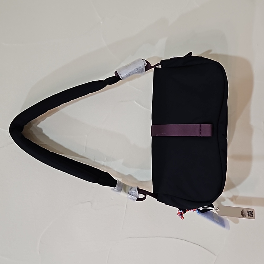 NWT COACHTOPIA LOOP PUFFY WAVY DINK BLACK PURPLE TRIM SHOULDER BAG STYLE CQ859 - Picture 15 of 16